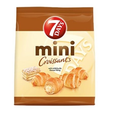 Croissant, 185 g, 7DAYS "Mini", vaníliakrémmel